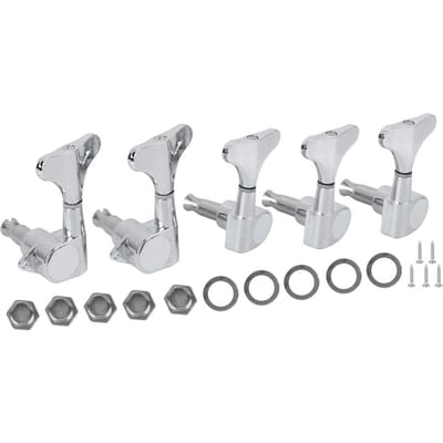 Basstemmers Set Snaarknop 5?Snaarlegering Gesloten Wikkeling Muziekinstrument AccessoiresZilver zilver