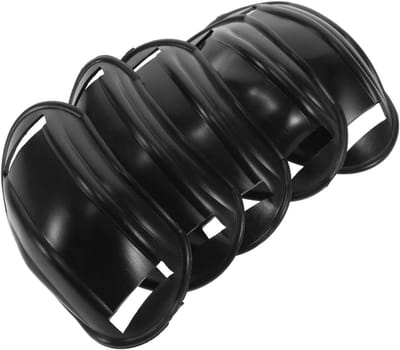 Kinbeschermers Helm - Helm Pads - Veilige Activiteiten - Eenvoudige Installatie - 5 Stuks - Zwart