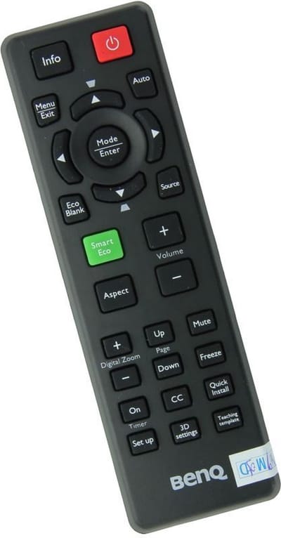 Afstandsbediening geschikt voor de BENQ SX912 beamer, vervangt RCE012 / 5J.JAC06.001 / 5J.J9L06.001 / RCX022 / 5J.J9V06.001