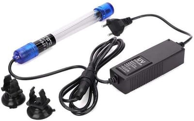 UV-Licht Sterilisatorlamp 220-240V - Waterdichte UV-licht - Aquarium/zwembad/pond - Bacterie-killer - Vermogen 13W - Inclusief 2 zuignappen - Waterfilter