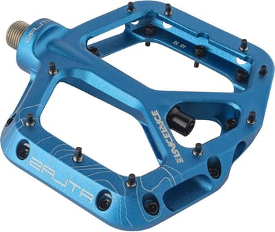 Fiets pedalen - Mountainbike pedalen - Fietsen op trails - Duurzaam kunststof materiaal - Standaard schroefdraad - Blauw