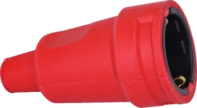 Kopp Contraststekker RA Rubber Rood 16A - 180412000 [5 stuks]