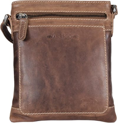 Leren Schoudertasje Lichtbruin - Crossbody Tasje Van Cognac Kleurig Leer
