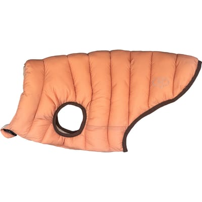 Nomad Tales Bloom hondenjas puffer, oranje/beige 35cm ruglengte hond