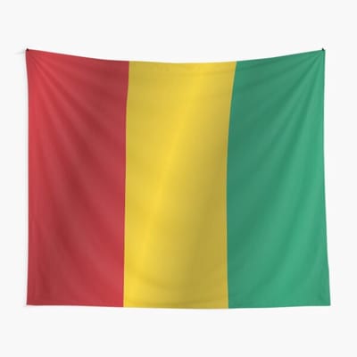Jumada's - Vlag Guinea - Landenvlaggen - Rood/Geel/Groen - 90 x 150 cm