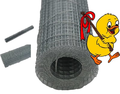 Kippengaas (gegalvaniseerd) - rol 2.5m - 50cm breed - Kippenren maken - Kippenhok maken
