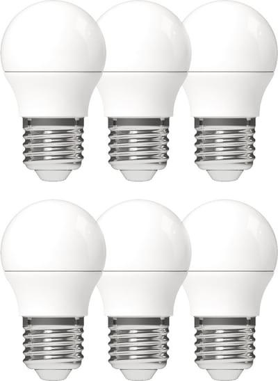 ProLong LED Lampen bol - Grote E27 fitting - Warm wit - 4W 40W - 6 stuks - Lamp - Ledlampen