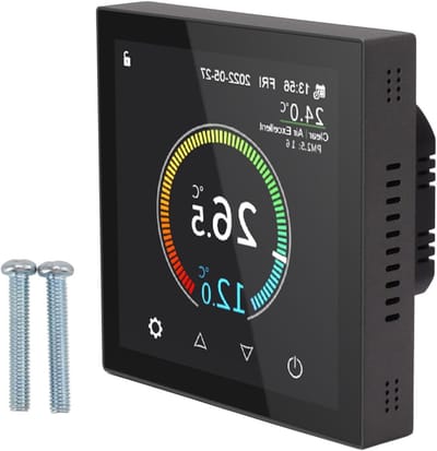 Slimme Thermostaat - Verwarming Regelaar - Energie Besparen - IPS Kleurenscherm - 0.5°C Nauwkeurig - Wit