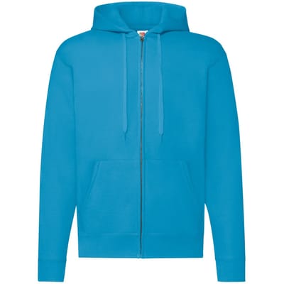 Fruit of the Loom Klassiek capuchonjack voor volwassenen (Azuurblauw)