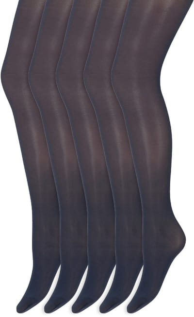 Glans panty | 35 Denier | Merk: Marianne | Maat: S t/m XXL | Kleur: Blauw | 5 Paar