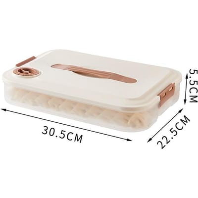 Keukenaccessoires Dumpling Opbergdoos Diepvriesdoos Koelkast Vershouddoos Meerlaags Voedselkwaliteit Keuken Opbergdoos white