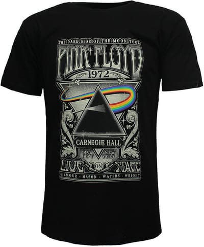 Pink Floyd Carnegie Hall Live Poster T-Shirt - Officiële Merchandise - M