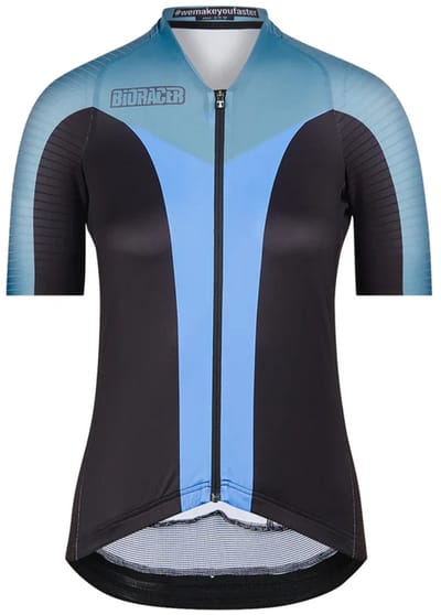 Bioracer Icon Dames Wielershirt Block Pacific Blue Maat S