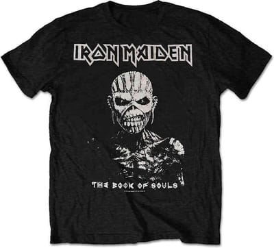 Iron Maiden - The Book Of Souls White Contrast Heren T-shirt - S - Zwart