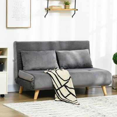 MODFU Slaapstoel - Opvouwbaar, Verstelbare Rugleuning - Voor Woonkamer Of Logeerkamer - Polyester - Grijs - 72 X 78 X 79 Cm