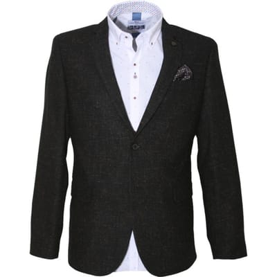 Carter & Davis - Casual colbert - Heren - 52 - Zwart - Wol - 2628-7424