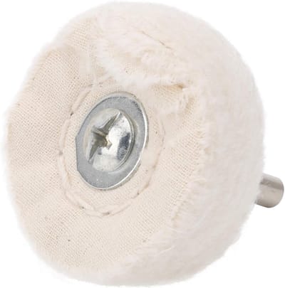 Polijstschijf van katoen voor boormachine, vlakke schijf voor spiegelglans, ideaal voor schuren en polijsten van oppervlakken, 50 mm diameter