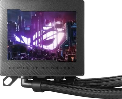 Asus ROG RYUJIN III 240 - Vloeistofkoelsysteem processor - afmeting radiator: 240 mm - (voor: Intel LGA 115X, 1700 - AMD AM5, AM4) - 3.5" LCD Display - 2x 120 mm Fans - zwart