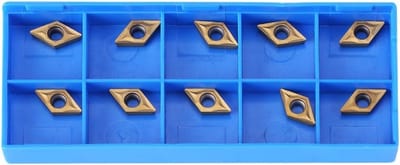CNC Carbide Inserts voor Snijmachines, 10 Stuks, Puntige Snij-inserts met Opbergdoos, 0.51 x 0.28 x 0.10 inch, Precisie Gereedschap voor Metaalbewerking en Frezen