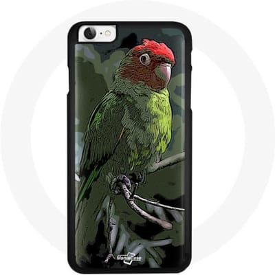 Coque de téléphone - Pionus Perroquet - iPhone 4 - Souple - Protection de l'appareil - Noir