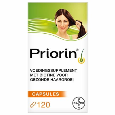 Priorin Capsules | 120 stuks | Haar Vitamines | Voedingssupplement met Biotine, Vitamine B5, Gierstextract en L-cystine | Ondersteunt Gezonde Haargroei van Binnenuit | Versterkt Haarwortels | voor Sterk, Vol en Gezond Haar