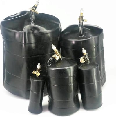Opblaasbare Afsluiter - Stopblok Rubber - Afvoer Afsluiten - Voor Pijp 300-315mm - 025 Bar Druk - Zwart