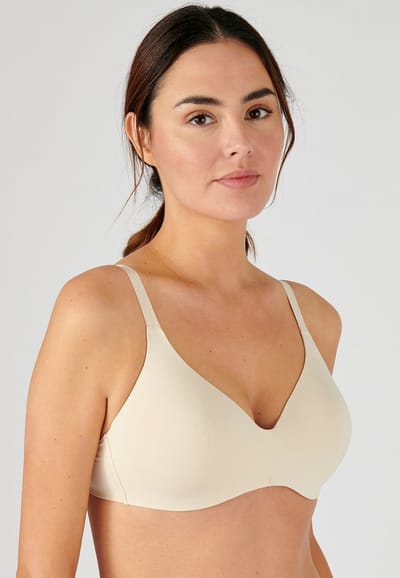 Damart - Voorgevormde beha zonder beugels "invisible" - Dames - Beige - 105