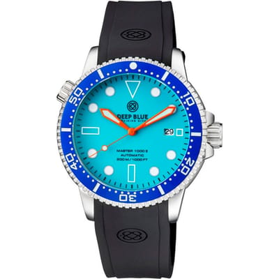 Deep Blue Master 1000 II MSTR442BLUEFULLLUM Heren Horloge 44MM 30 ATM