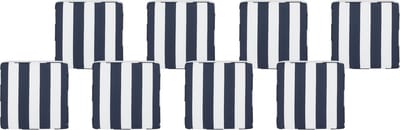 SASSARI - Zitkussen - Marineblauw - 46 x 46 cm - Polyester