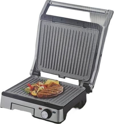 Royal Swiss SLG6001-18 - Paninigrill - contactgrill - 1800 Watt - incl. lekbak - cool touch - afneembare grillplaten