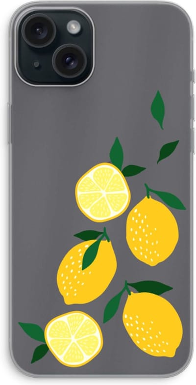 Case Company® - Hoesje geschikt voor iPhone 15 Plus hoesje - You're my lemon - Soft Cover Telefoonhoesje - Bescherming aan alle Kanten en Schermrand