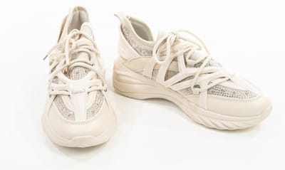Zerba - Dames Sneakers - Maat 40 - Champagne Leer - Voghiera