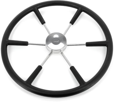 VETUS RVS Stuurwiel Ø550mm met zwarte Rand | KS55Z