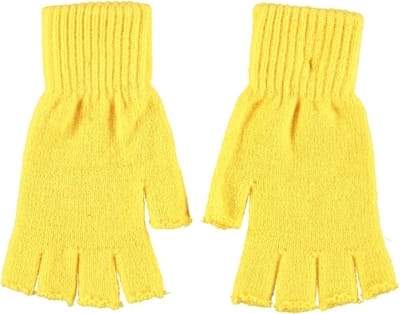 Apollo Handschoenen Party Acryl Geel One-size