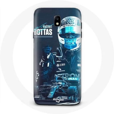 Samsung Galaxy J3 2017 Case Formule 1 Valtteri Bottas F1 Driver Zwart zwart