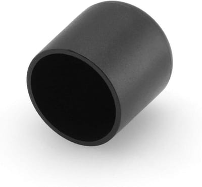 16x Zwarte Buisdoppen 24mm - Eindkappen voor Ronde Stoelpoten en Buizen
