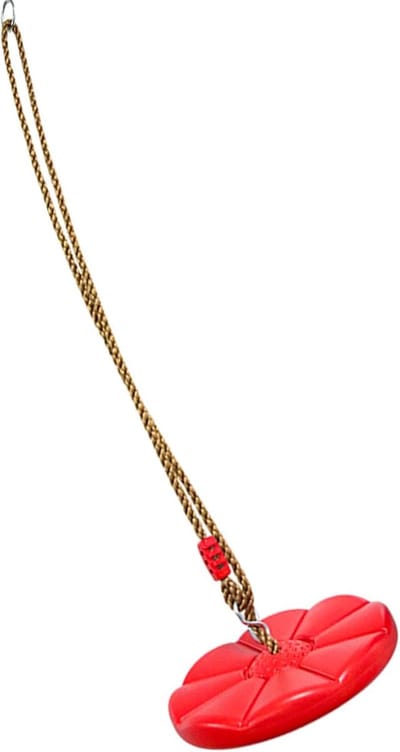 Schotel Schommelzitje - Vliegende Schotel - Buiten Spelen - Sterk PP PE Materiaal - 27cm Diameter - Rood