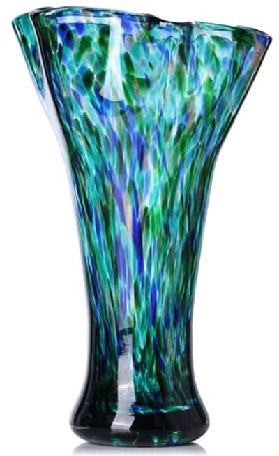 Moderne 9,8 inch handgeblazen glazen vazen voor huisdecoratie