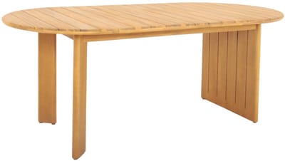 sweeek - Ovale tuintafel van acaciahout met plek voor 6 200cm - bosca