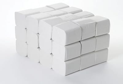 Toiletpapier Bulk - Plat Interleaved - Dagelijks Gebruik - Zacht Absorberend - 9000 Vellen - Wit