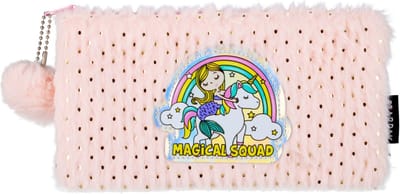 Lichtroze pluche etui/sachet