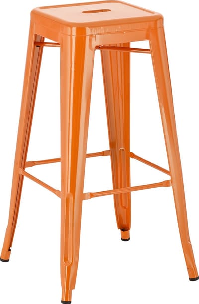 CLP Joshua Barkruk - Stapelbaar - Voetsteun - Metaal - oranje/natura