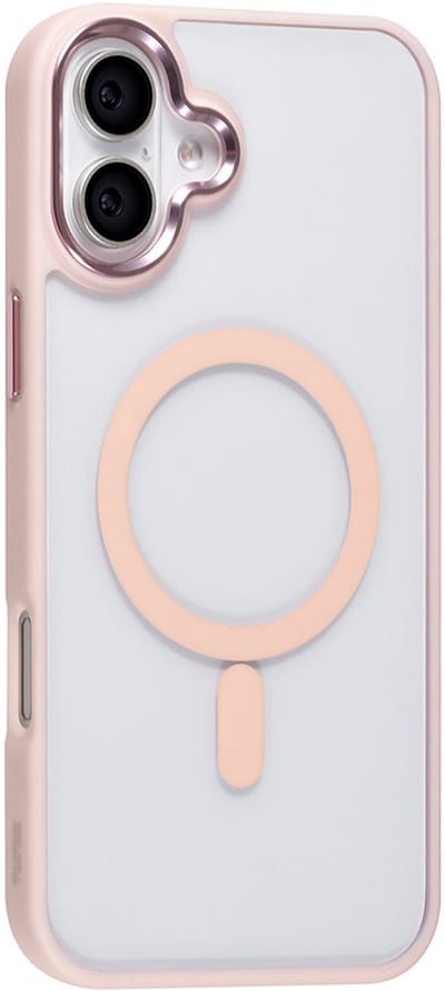 TUNIQ telefoonhoesje voor Apple iPhone 16 Plus - MagSafe siliconen backcover - Roze