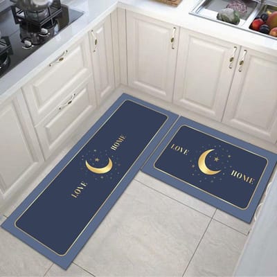 Tapis de sol de cuisine, tapis de porte d'entrée, tapis de porte d'entrée, tapis long de dessin animé, tapis d'entrée, tapis absorbant pour la maison 50 * 80cm gray