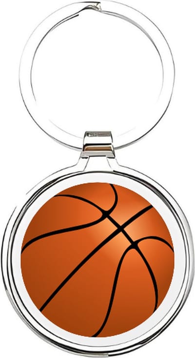 Akyol - basketball Sleutelhanger - Basketbal - basketballers - cadeau - sport sleutelhanger - sport - gepersonaliseerd - basketballers - sleutelhanger voor basketballers - sleutelhanger voor jongens - bal - ballen - basketbal - 4 x 7,5 CM