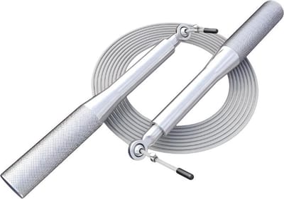 Gorilla Sports Springtouw - Aluminium - Zilver - 300 cm - Speedrope
