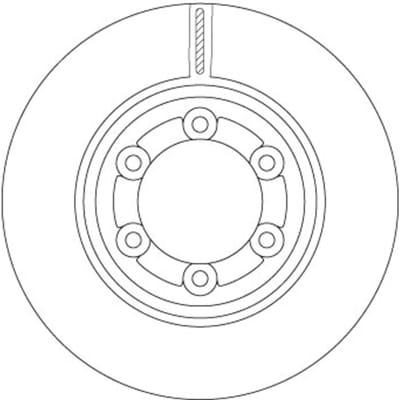 Remschijf TRW DF6984, 1 stuk