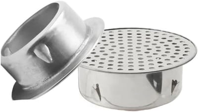 Afvoerdeksel Haaropvanger - Vloerzeef Douche - Voorkomt Verstoppingen - Roestvrij Staal - 110 Tubes - Zilverkleurig