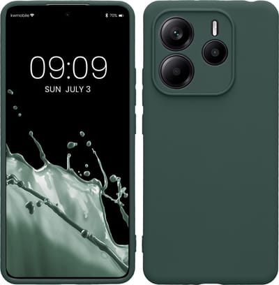 kwmobile telefoonhoesje geschikt voor Xiaomi Redmi Note 14 5G - Hoesje voor smartphone - Precisie camera uitsnede - In mosgroen