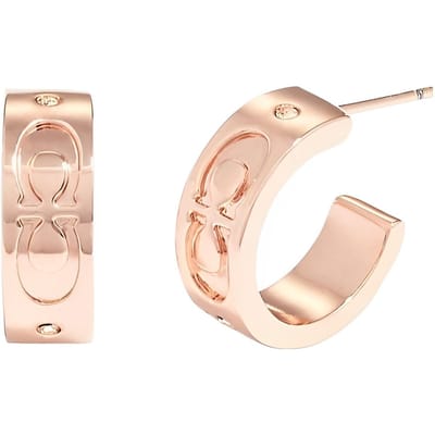 Coach Dubbele C Patroon Vintage Oorbellen Dames oorbellen Roségoud CI901-RGD Basic Packaging-Box Not Included,F,Rose Gold beige
